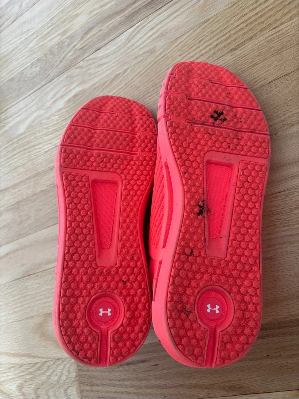 Men’s Under Armour Hover Bright Neon Pink Athletic Sneakers